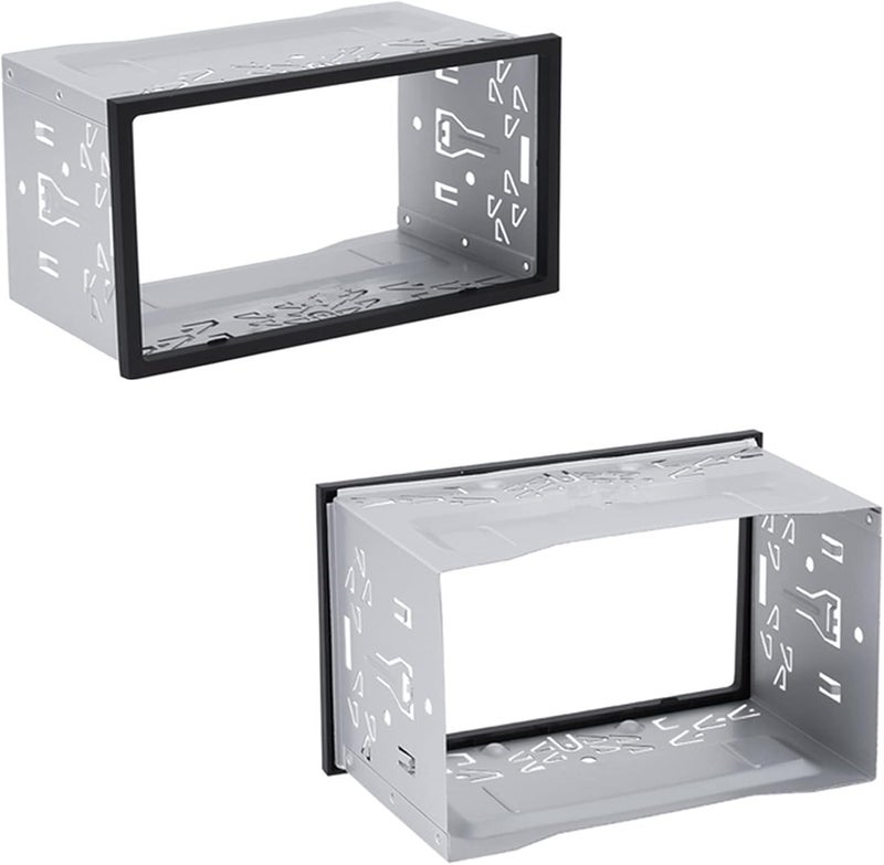 Billowvolve Universal Double DIN Car Stereo Cage,with Metal Frame, Car Radio Fitting Kit,for DVD Players, ISO, CD, GPS Navigation mounting Brackets - Image 3
